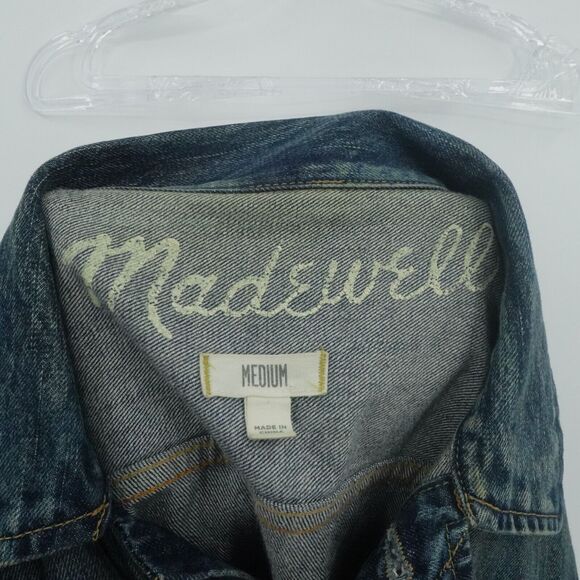 Madewell The Jean Jacket‎ Womens M Storm Cloud Wash Denim Classic 90s Y2K - Picture 2 of 13